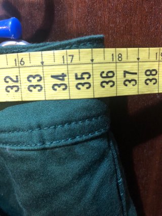 Pantalón de vestir verde nuevo; talla 38