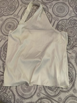 Top Zara Blanco Halter