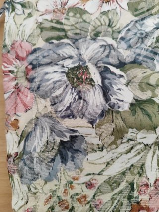Lote 2 cojines artesanales estampado floral