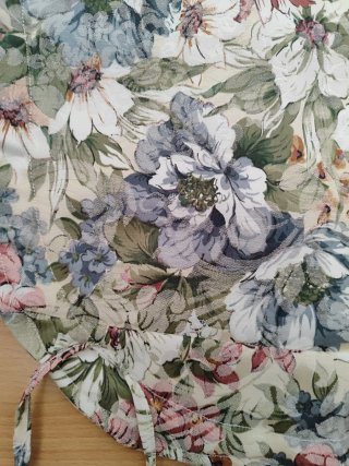 Lote 2 cojines artesanales estampado floral