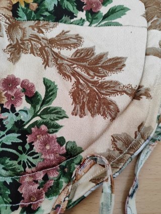 Lote 2 cojines artesanales estampado floral