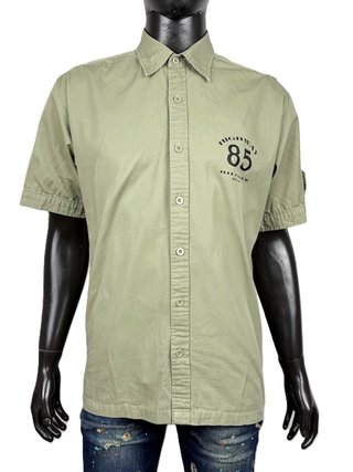 Tommy Hilfiger Denim Camicia Uomo XL Verde Vintage