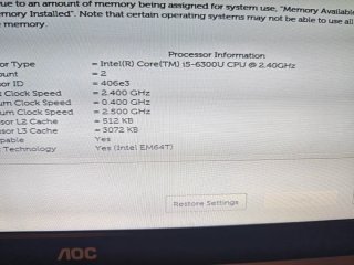 Dell Latitude E5570 i5 6th Gen (sin pantalla)
