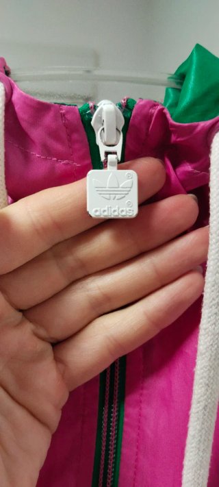 Chaqueta Adidas Verde y Rosa