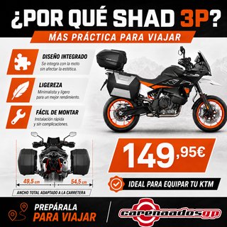 SHAD 3P System Fijación Lateral KTM 790/890