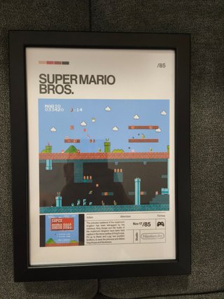 Cuadro Super Mario Bros. Nintendo Retro