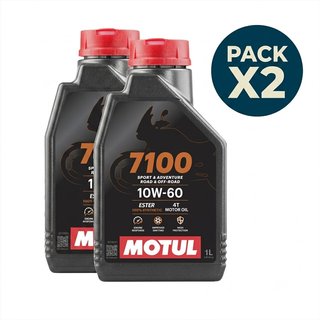2x Motul 7100 4T 10W60 1L
