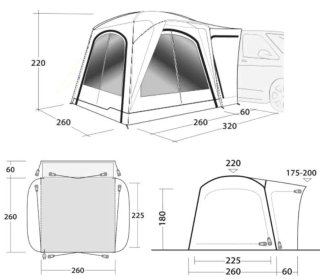 Avance camper furgo Outwell Milestone