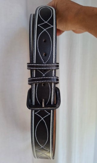 Cinturón Artesanal Piel México Negro