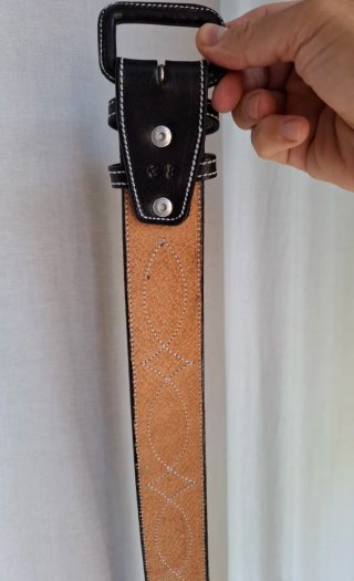 Cinturón Artesanal Piel México Negro