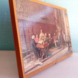 Cassettino in legno con pittura