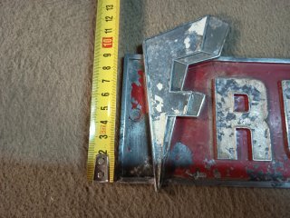 Placa Fruehauf Aluminio Fundido