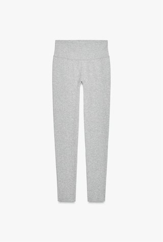 Seamless leggings grises melange Zara
