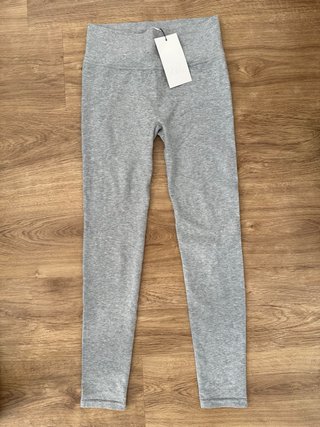 Seamless leggings grises melange Zara