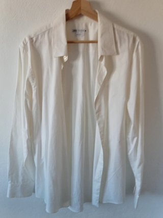 Camisa manga larga color marrón/naranja