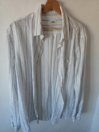 Camisa manga larga color marrón/naranja