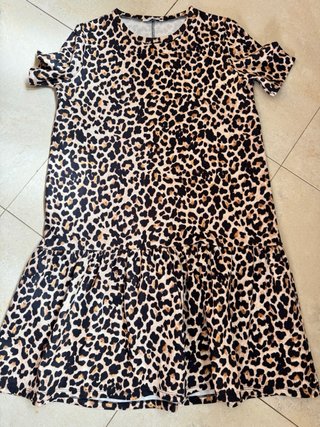 Vestido Zara Leopardo Talla M