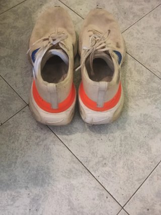 Nike Bambas Blancas Naranja y Azul