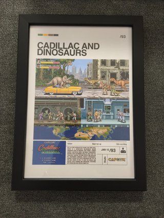 Cuadro Cadillac and Dinosaurs Capcom Arcade