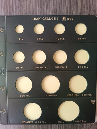 2 Álbumes monedas Pardo + 11 Hojas Peseta