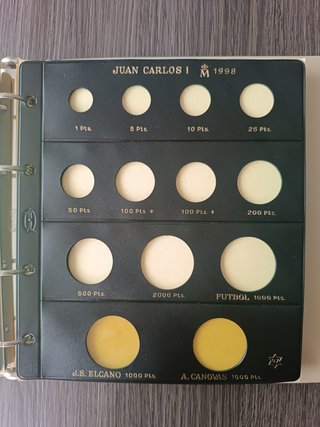 2 Álbumes monedas Pardo + 11 Hojas Peseta