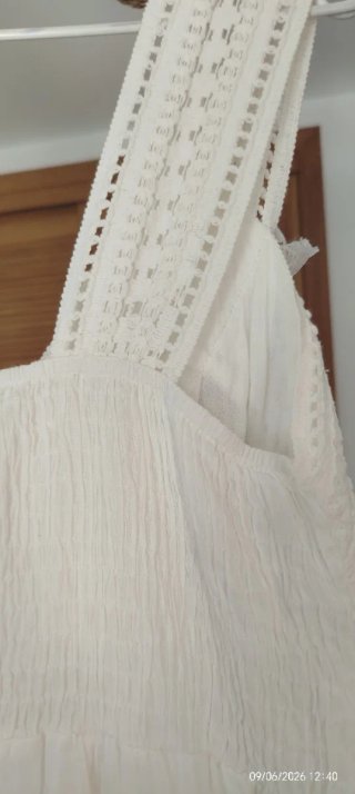 Vestido blanco estilo ibicenco
