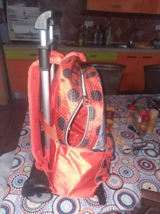 Mochila Miraculous + 2 cascos infantiles