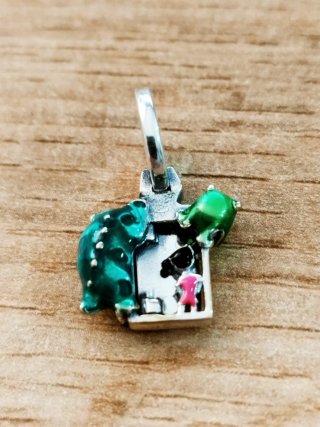 Colgante Charm Plata y Esmalte