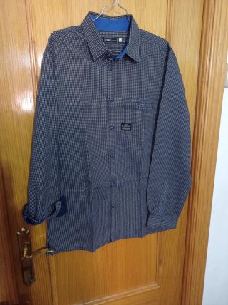 Camisa de Hombre CORE Talla L Azul