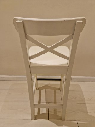 Taburete Alto Ikea Rosentorp Blanco