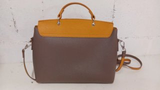 Bolso de hombro Campo Marzio gris y naranja