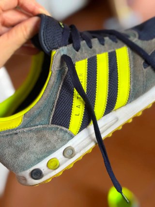 Adidas Scarpe Uomo Tg 41 Grigio Giallo
