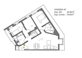 Ático en venta en San Diego en Madrid