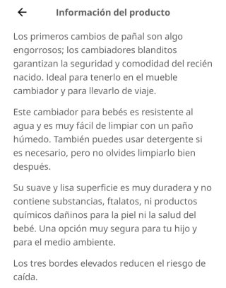 Cambiador de bebé