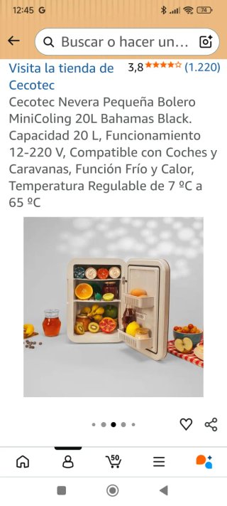 Cecotec Nevera Portátil 20L Frío/Calor