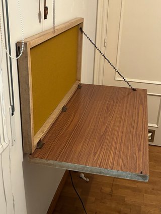 Escritorio abatible vintage Degas 130x57x10 cm.