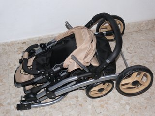 Carrito doble de juguete abatible