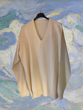 Maglione V-neck vintage L 80s/90s pullover