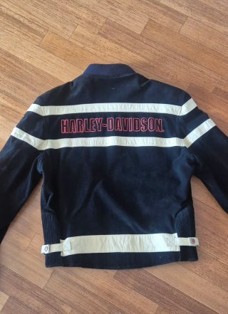 Giacca vintage Harley-Davidson Racing Camoscio L
