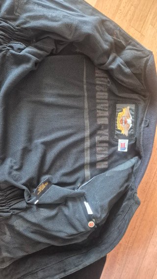Giacca vintage Harley-Davidson Racing Camoscio L
