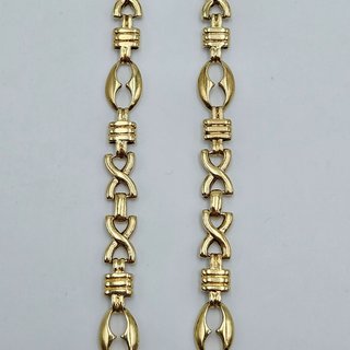 Pulsera de Oro Maciza 18K Combinada, 11,36gr, 21cm