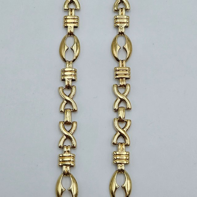 Pulsera de Oro Maciza 18K Combinada, 11,36gr, 21cm