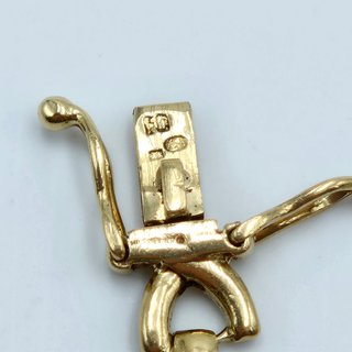 Pulsera de Oro Maciza 18K Combinada, 11,36gr, 21cm