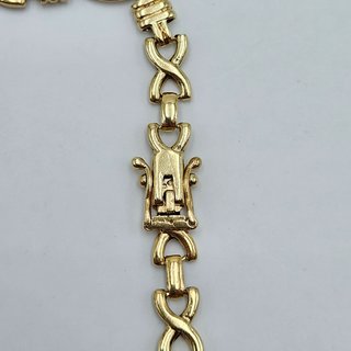 Pulsera de Oro Maciza 18K Combinada, 11,36gr, 21cm