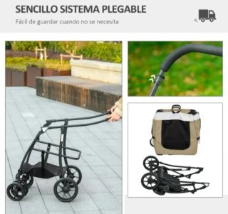Carro transportín para mascotas
