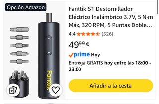 Destornillador Eléctrico Inalámbrico Fanttik