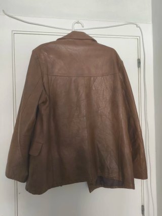 Chaqueta Cuero Victoria Leather Marrón