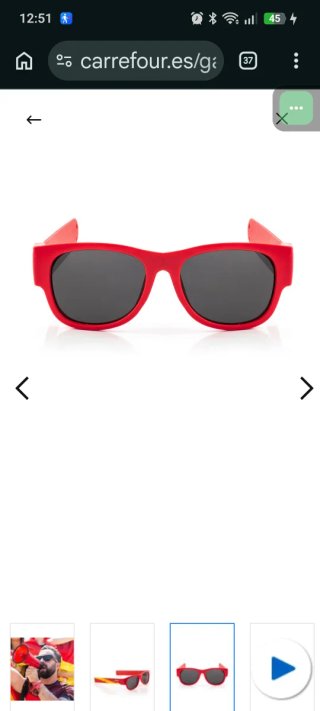 Gafas de Sol Enrollables Sunfold Spain Red