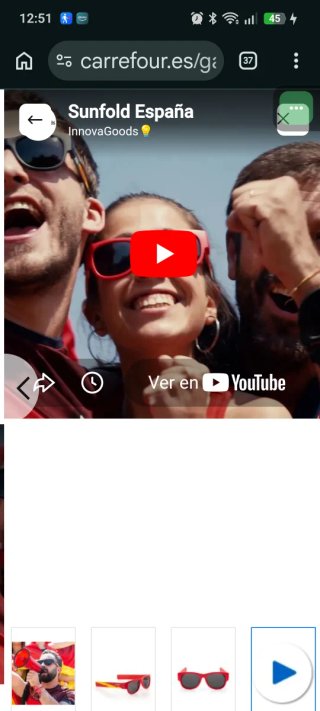 Gafas de Sol Enrollables Sunfold Spain Red