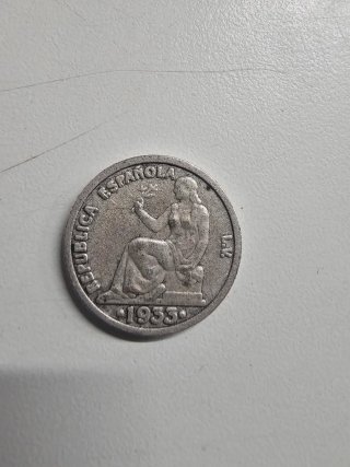 Moneda 1 Peseta República 1933